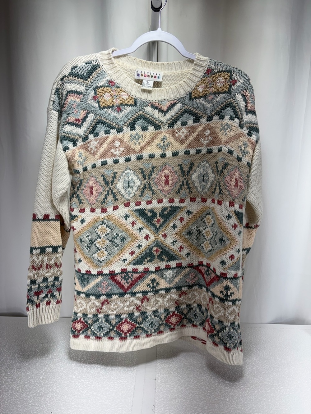 Vintage Multi Fair Isle Crewneck Sweater 4566